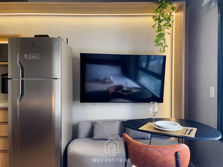 3 guests | AC Heating | Gym | 5min from Allianz