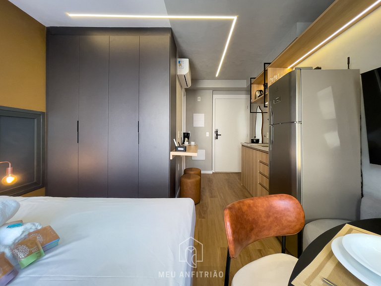 3 guests | AC Heating | Gym | 5min from Allianz