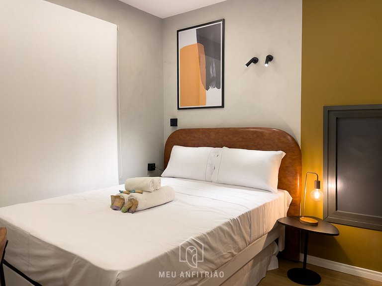 3 guests | AC Heating | Gym | 5min from Allianz