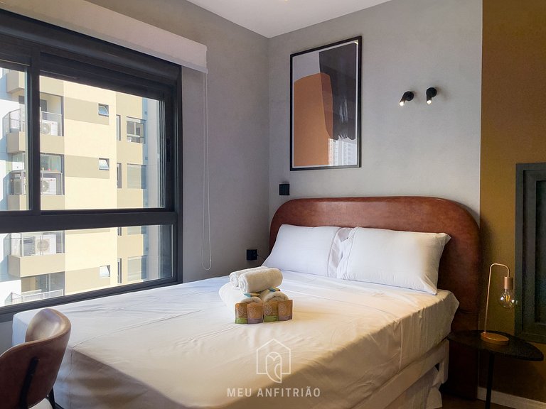 3 guests | AC Heating | Gym | 5min from Allianz