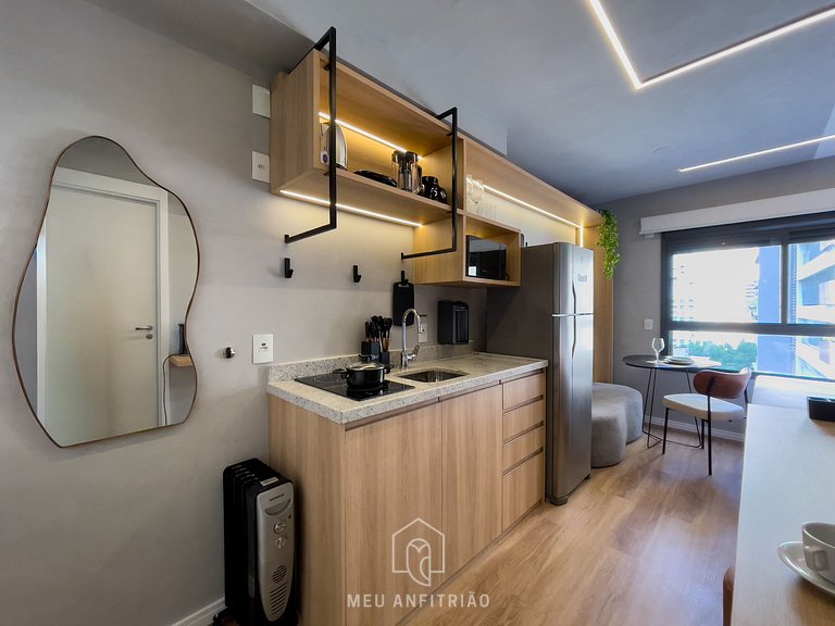 3 guests | AC Heating | Gym | 5min from Allianz