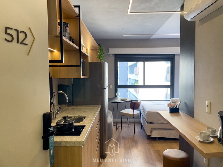 3 guests | AC Heating | Gym | 5min from Allianz