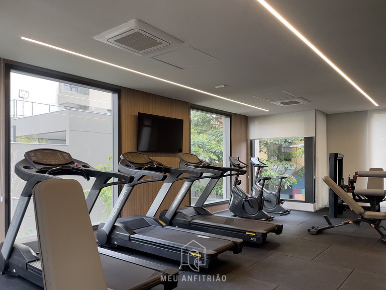 3 guests | AC Heating | Gym | 5min from Allianz