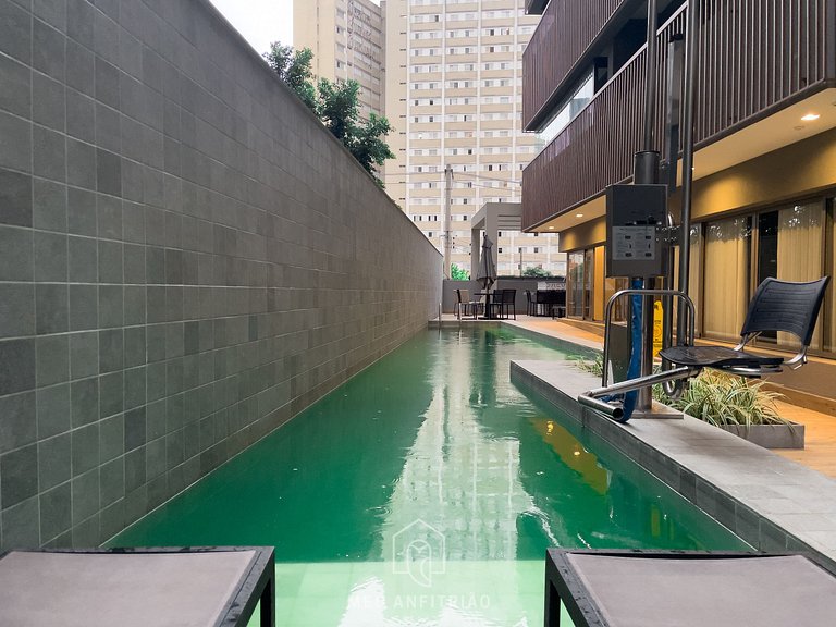 34m² | Pool | Gym | In front of the subway