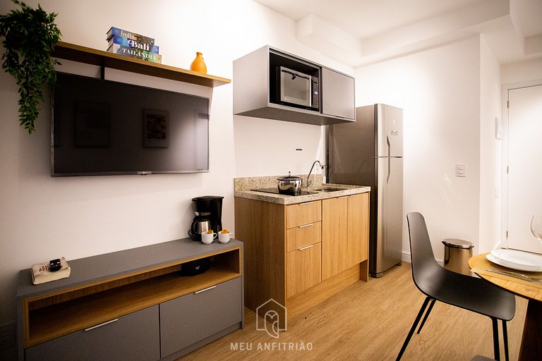 34m² | Piscina | Academia | Em frente ao metrô