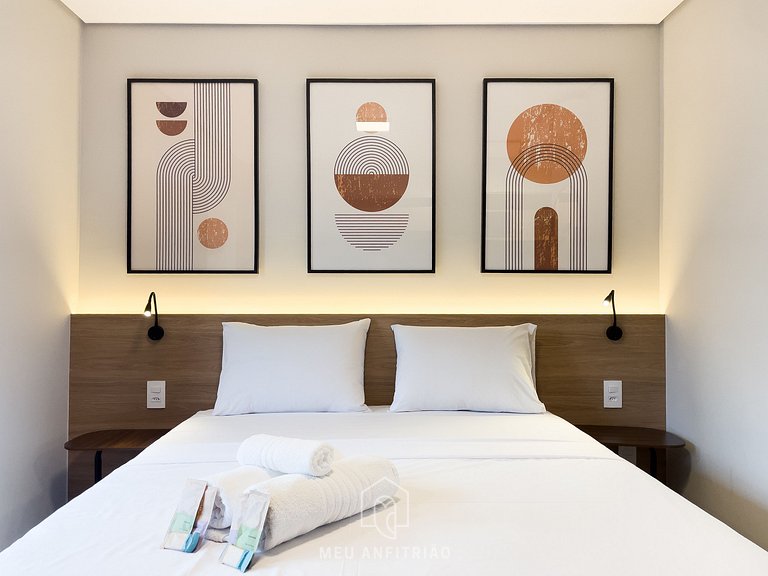 25 sq m | 3 people | Queen bed | Morumbi Mall