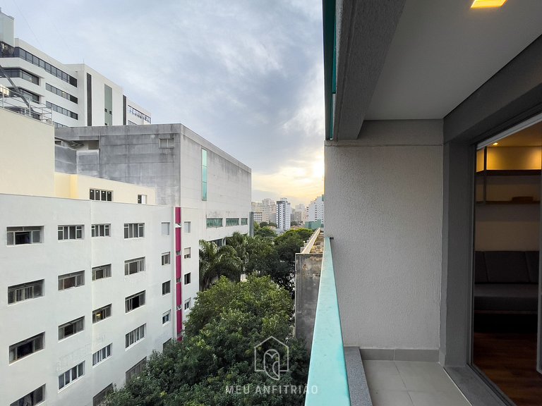 Studio p/ 2 | Piscina | Academia | 400m metrô