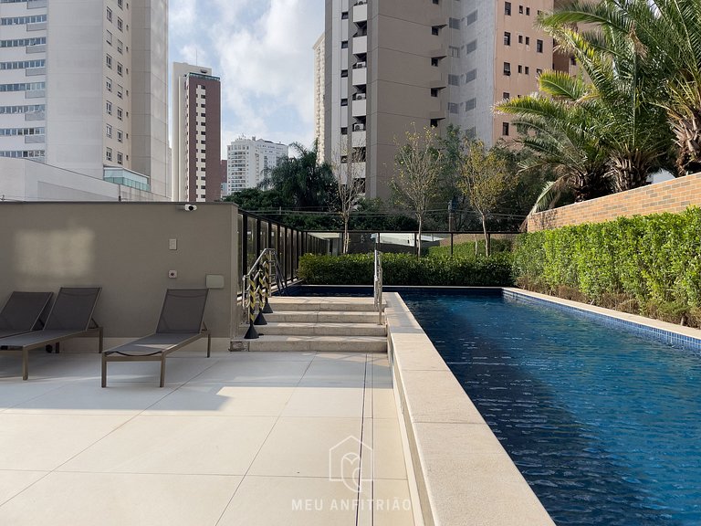28m² | 2 pessoas | Piscina | Academia
