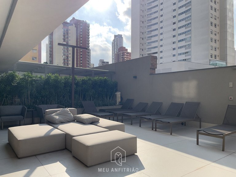 28m² | Piscina | Academia | 600m do metrô