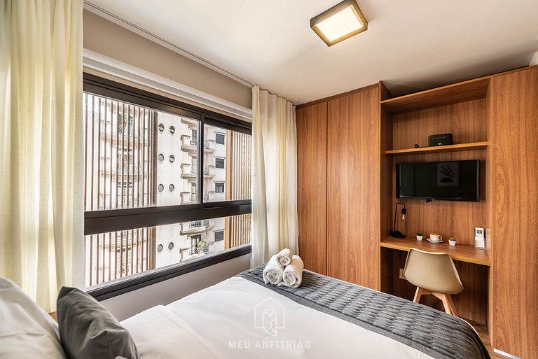 Studio for 2 guests | 700m from Ibirapuera Park