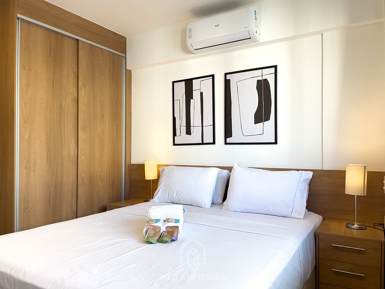 28m² | 2 pessoas | Piscina | Coworking
