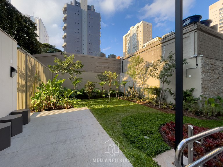 28m² | 2 pessoas | Piscina | Coworking