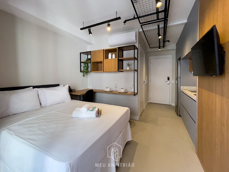 25m² | 2 people | Double bed | Mini market