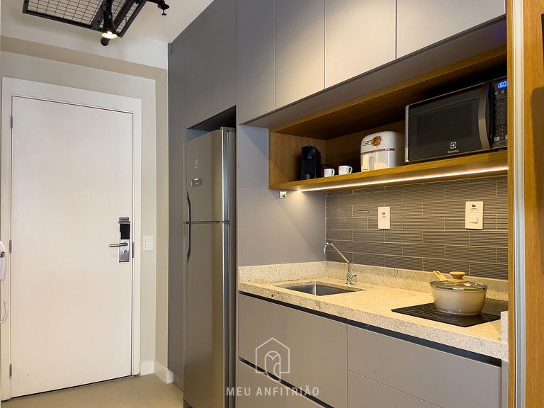 25m² | 2 pessoas | Cama de casal | Minimercado