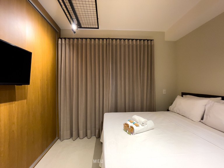 25m² | 2 people | Double bed | Mini market