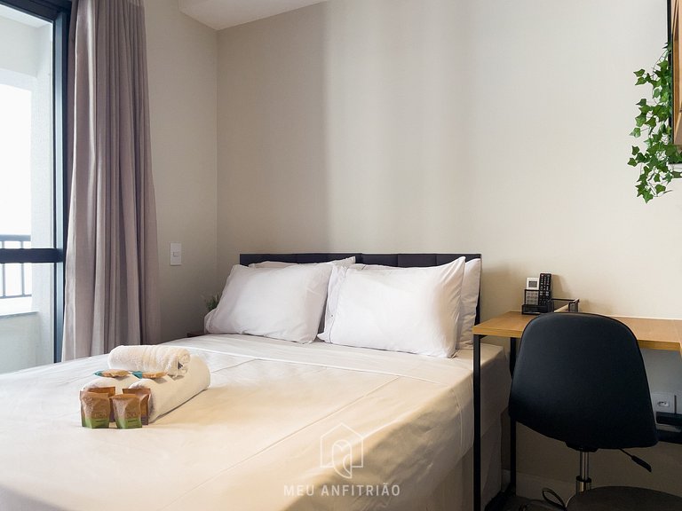 25m² | 2 people | Double bed | Mini market