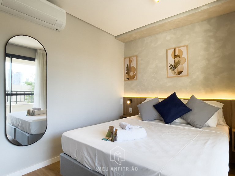 48m² | 4 personas | Cama queen | Centro comercial