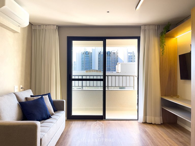 48m² | 4 pessoas | Cama queen | Shopping Market