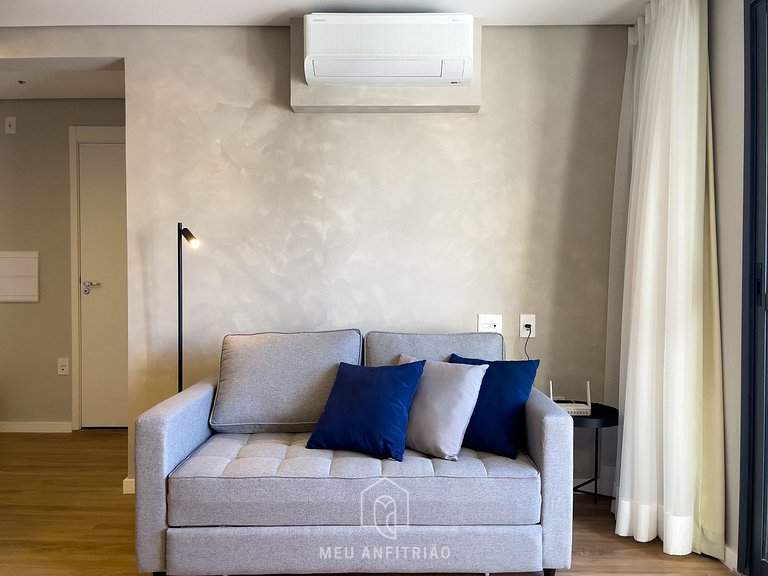48m² | 4 personas | Cama queen | Centro comercial