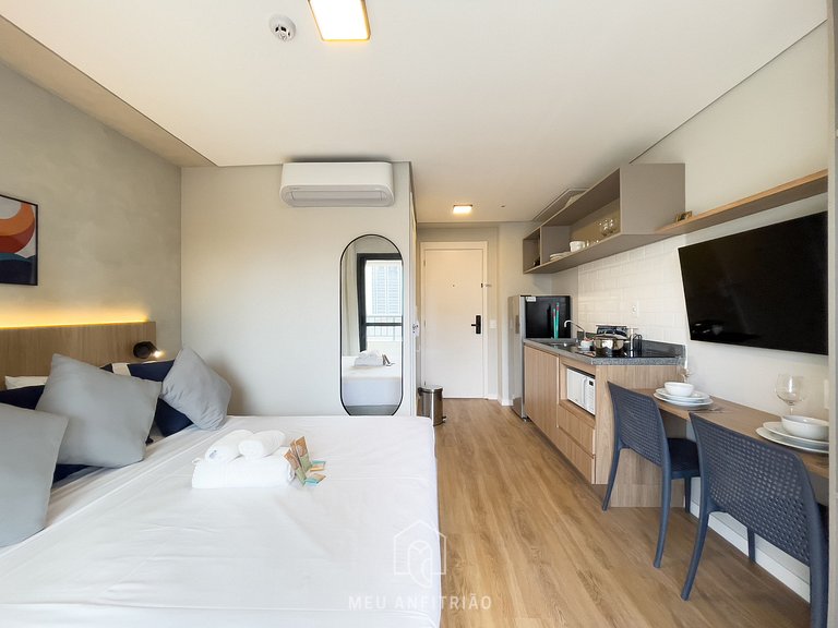 Cama queen | Acceso al aeropuerto | Av. Berrini