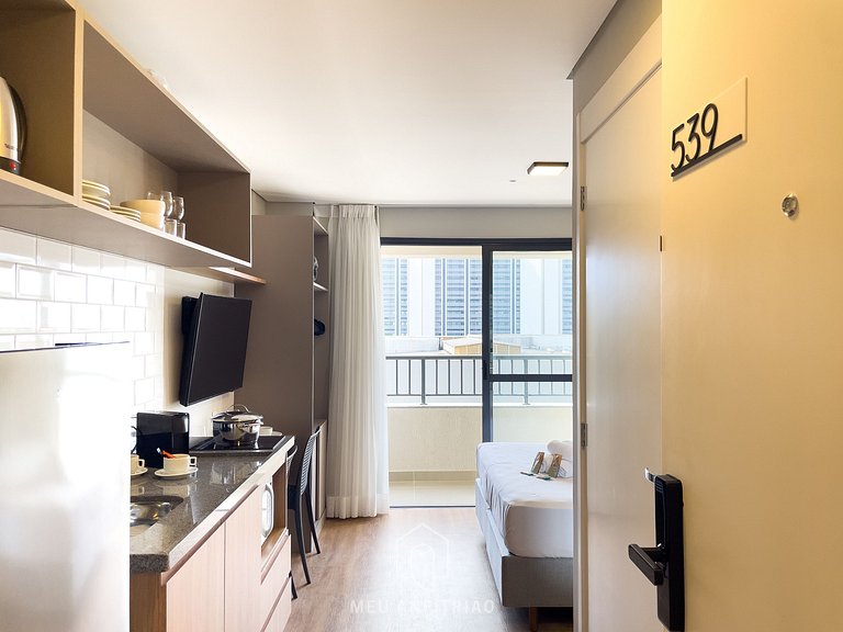 Cama queen | Acceso al aeropuerto | Av. Berrini
