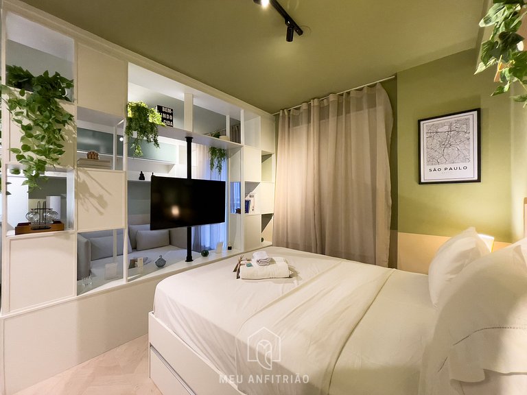 32m² | Gym | 4 people | 500m from the subway