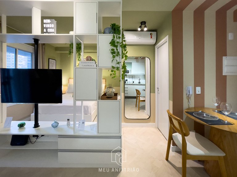 32m² | Gym | 4 people | 500m from the subway