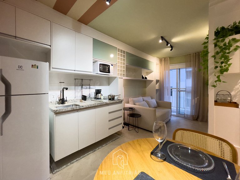 32m² | Gym | 4 people | 500m from the subway