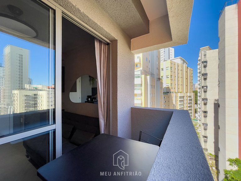 1-bedroom apt | 30m² | Queen bed | Ibirapuera