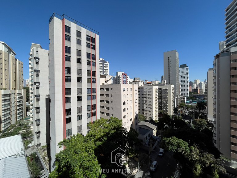 1-bedroom apt | 30m² | Queen bed | Ibirapuera