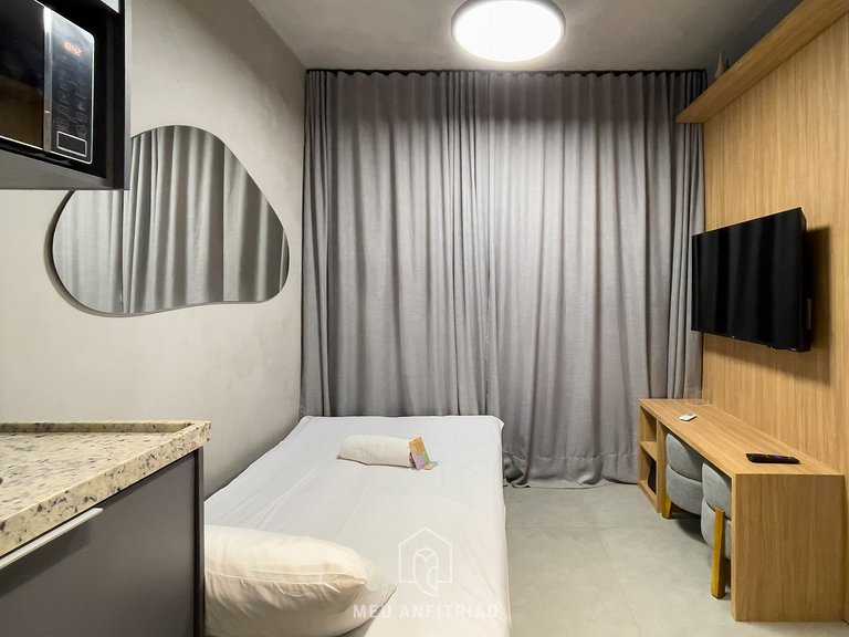 Apto de 1 dorm | 30 m² | Cama queen | Ibirapuera