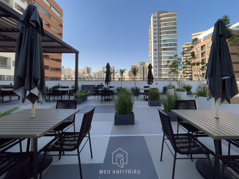 1-bedroom apt | 30m² | Queen bed | Ibirapuera