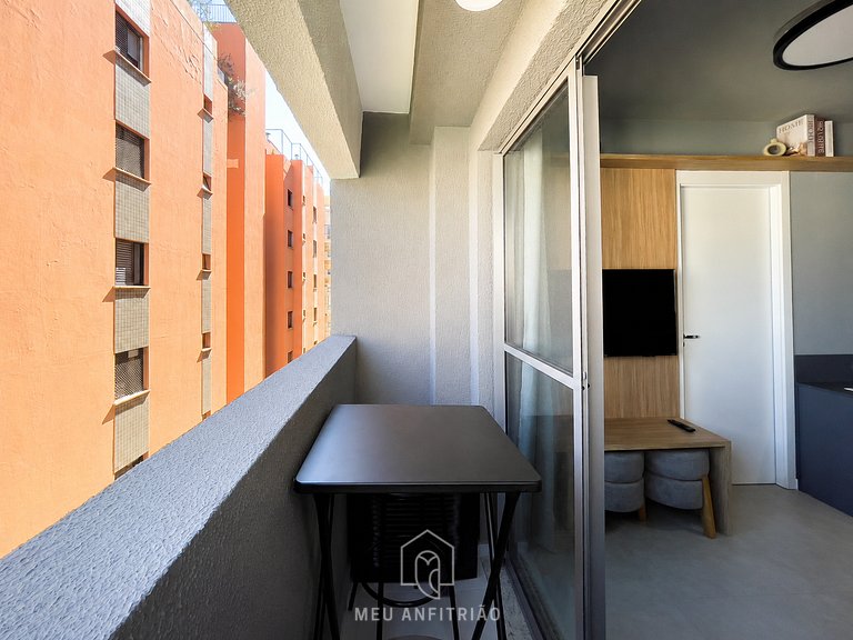 Apto 1 quarto | 30m² | Cama queen | Ibirapuera