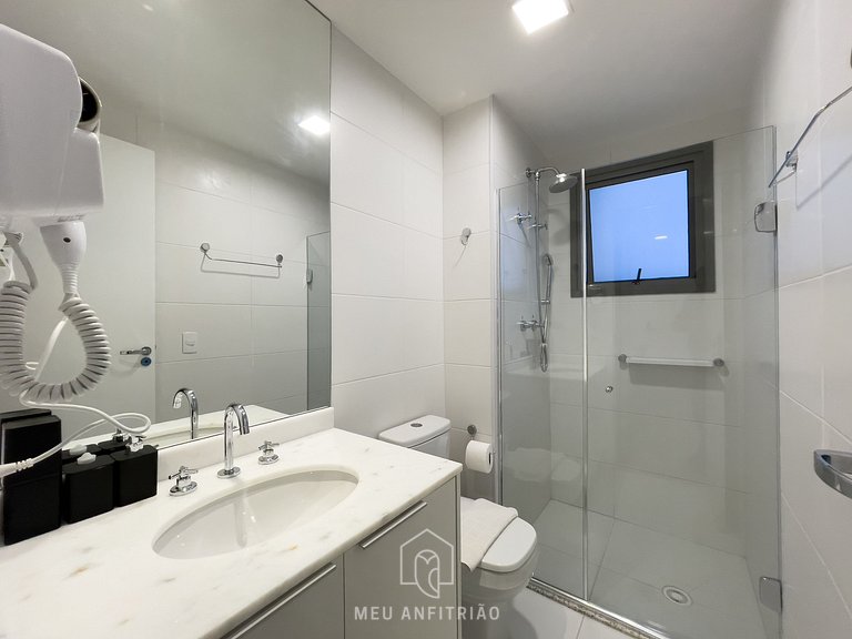 Apto de 1 dorm | 3 personas | 36m² | Frente a PUC