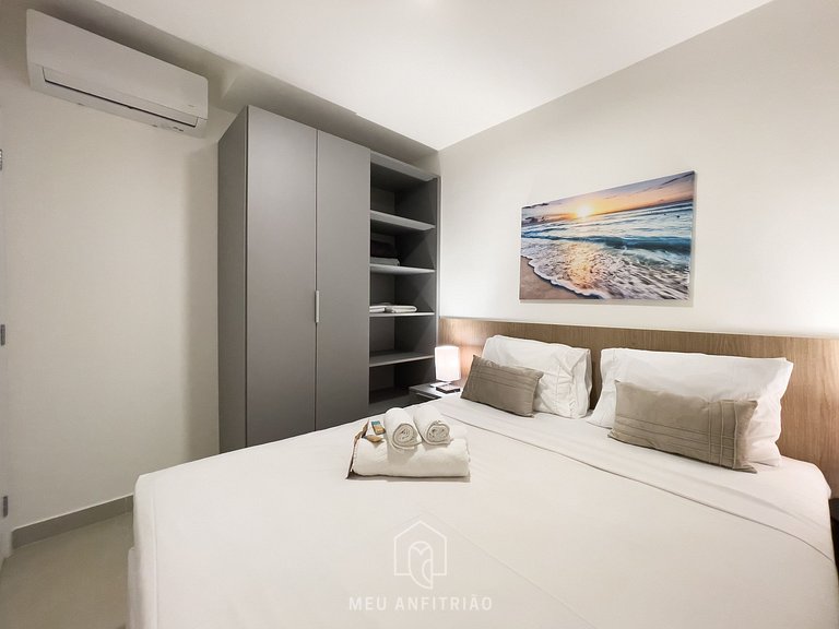 Apto 1 quarto | 3 pessoas | 36m² | Em frente à PUC