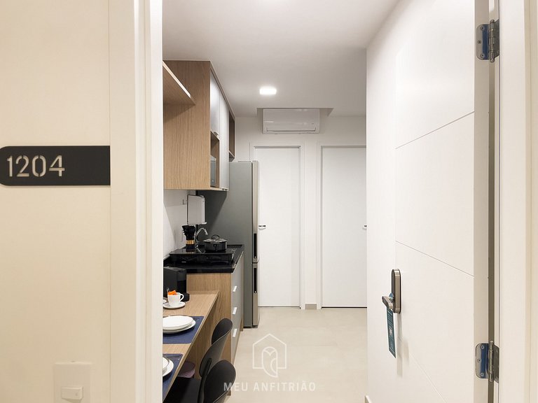 Apto 1 quarto | 3 pessoas | 36m² | Em frente à PUC