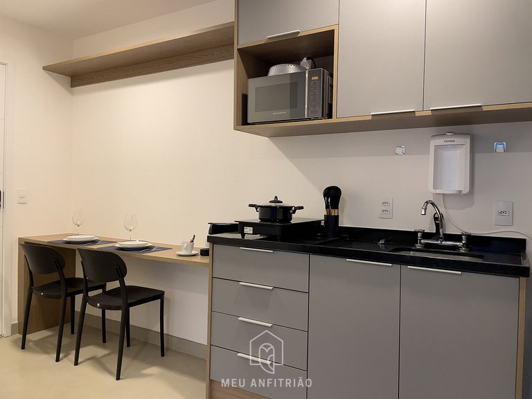 Apto de 1 dorm | 3 personas | 36m² | Frente a PUC
