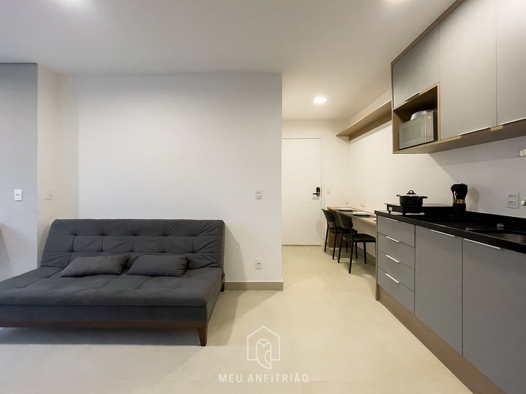 Apto de 1 dorm | 3 personas | 36m² | Frente a PUC
