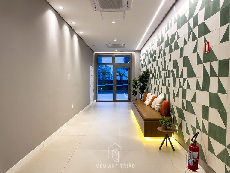 Apto de 1 dorm | 3 personas | 36m² | Frente a PUC