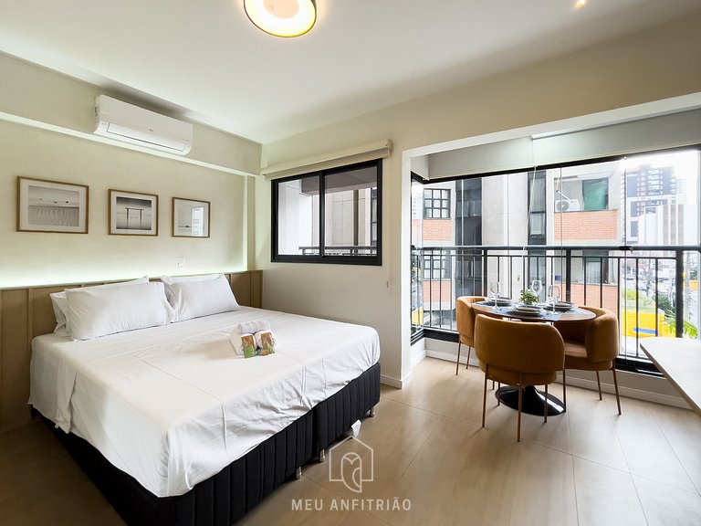 3 personas | Cama queen | Gimnasio | 2km aeroporto