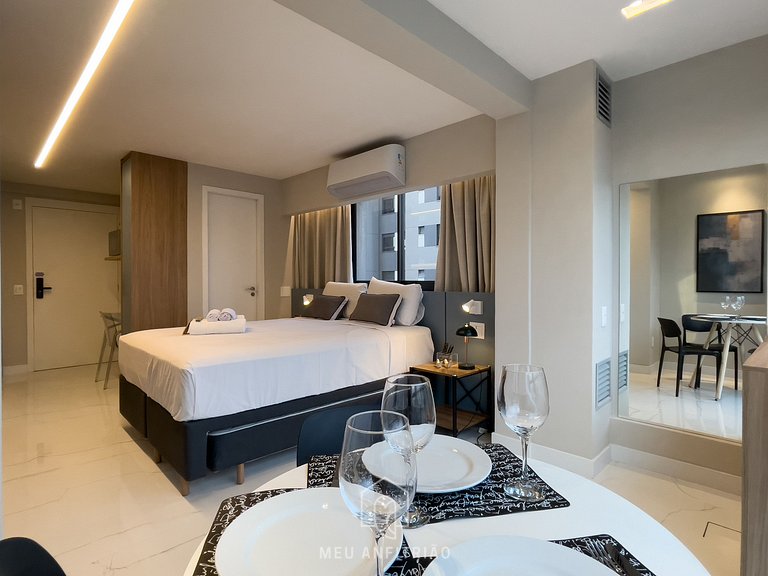 3 personas | Cama queen | 800 m del Parque Nubank