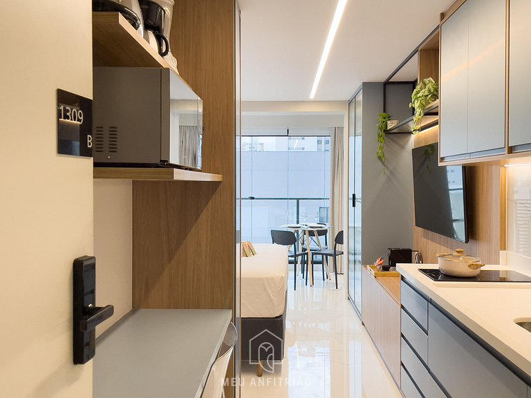 3 people | Queen bed | 800m from Nubank Park
