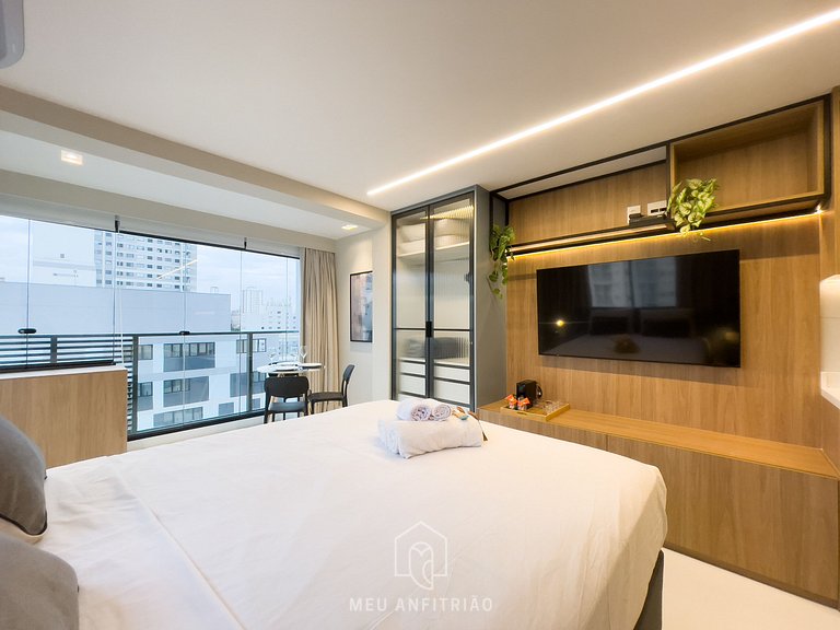 3 pessoas | Cama queen | 800m do Nubank Parque