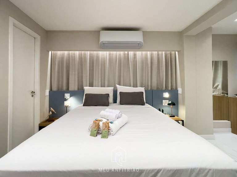 3 personas | Cama queen | 800 m del Parque Nubank