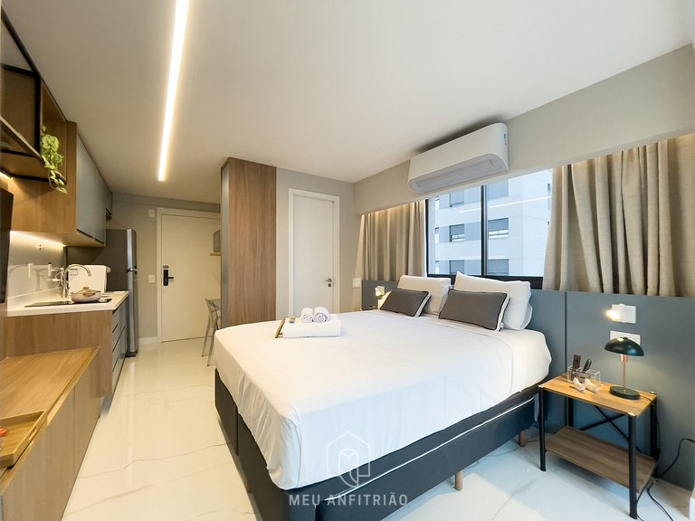 3 people | Queen bed | 800m from Nubank Park