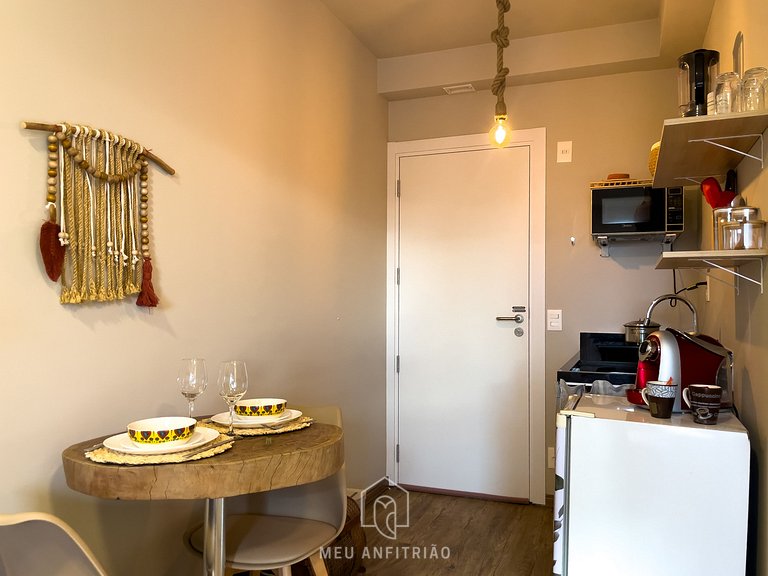 28m² | Coworking | 900m Nubank Parque | 450m metrô