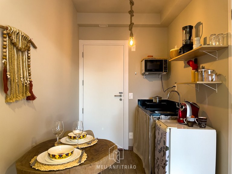 28m² | Coworking | 900m Nubank Parque | 450m metrô