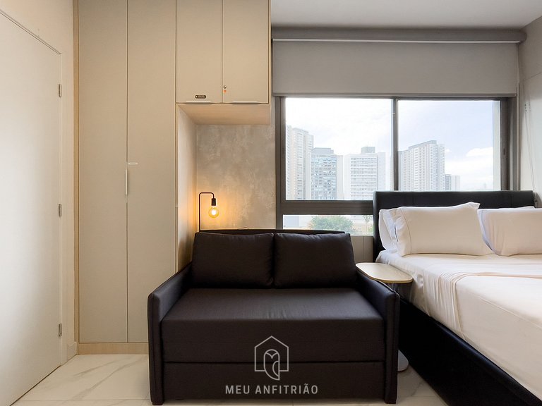 Studio Novo Klabin | Metrô 450m | Até 4