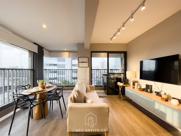 44m² | 1-room apt | Washer-dryer | Next to subway