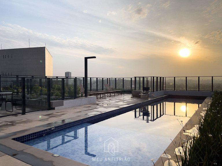44m² | 1-room apt | Washer-dryer | Next to subway